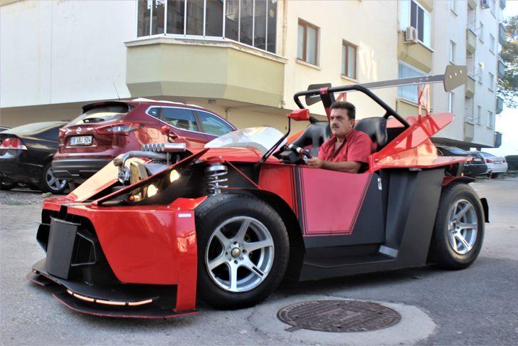 Emekli maaşıyla gece gündüz çalışarak kendine otomobil yaptı G2