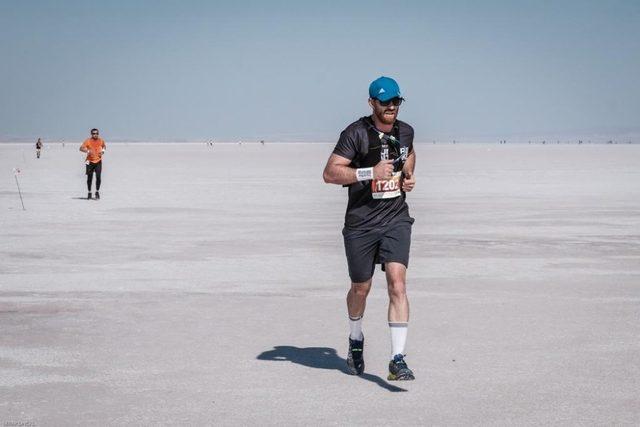 Tuz Gölü’nde maraton heyecanı