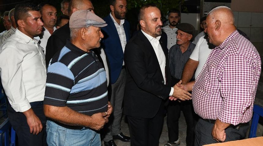 Bülent Turan köy ziyaretlerinde
