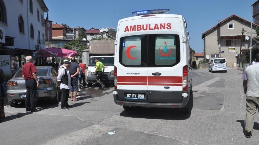 Kamyonetle &ccedil;arpışan bisikletli yaralandı