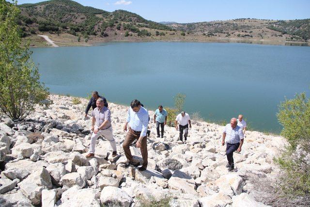 Vali Çiftçi ve Aşgın’dan Yenihayat Barajı’nda inceleme