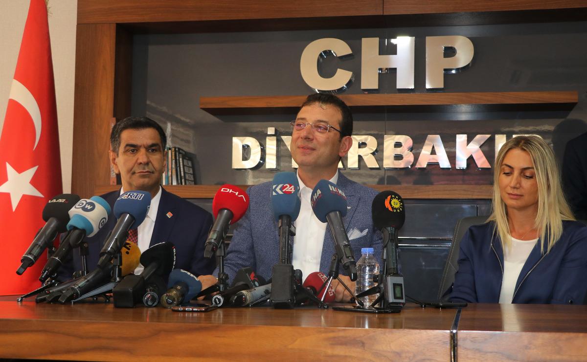 İmamoğlu, HDP'li T&uuml;rk ve Mızraklı ile g&ouml;r&uuml;şt&uuml;