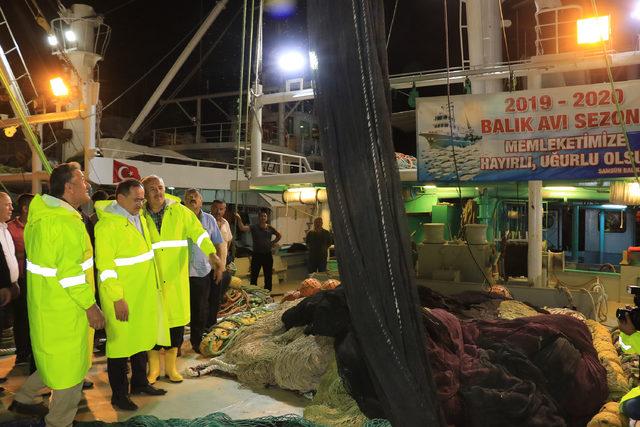 Samsunlu balıkçılar dualarla 'Vira bismillah' dedi