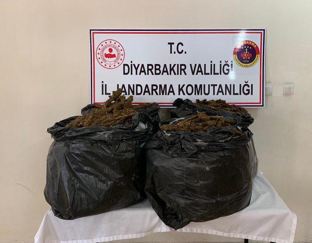 Bismil'de 66 kilo esrar ele geçirildi