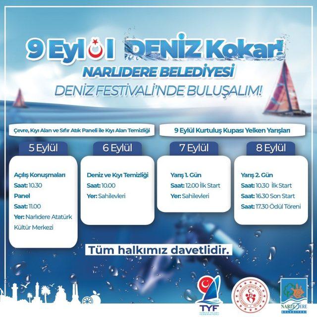 Narlıdere 9 Eylül’ü ‘Deniz Festivali’ ile kutlayacak