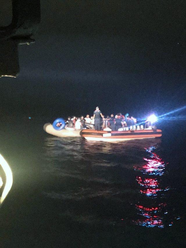 Datça’da 35 göçmen yakalandı