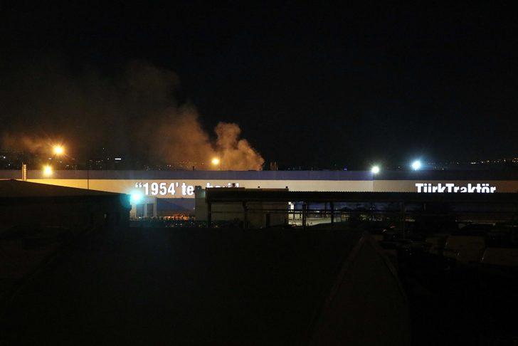 Ankara'da traktör fabrikasında korkutan yangın! G1