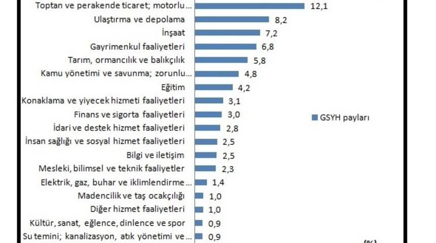 TÜİK - Bağımsız yıllık GSYH 2018 yılında yüzde 2.8 arttı