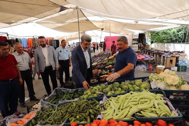 Vali Bilmez, halk pazarını ziyaret etti