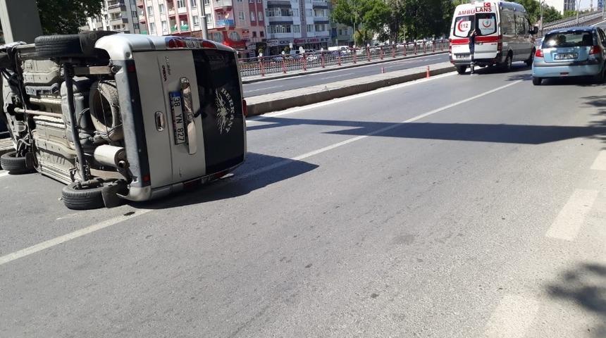 Direksiyon hakimiyeti kaybolan ara&ccedil; yan yattı