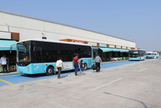 Manisa’da ilçe otobüsleri yeni yerinde hizmet veriyor