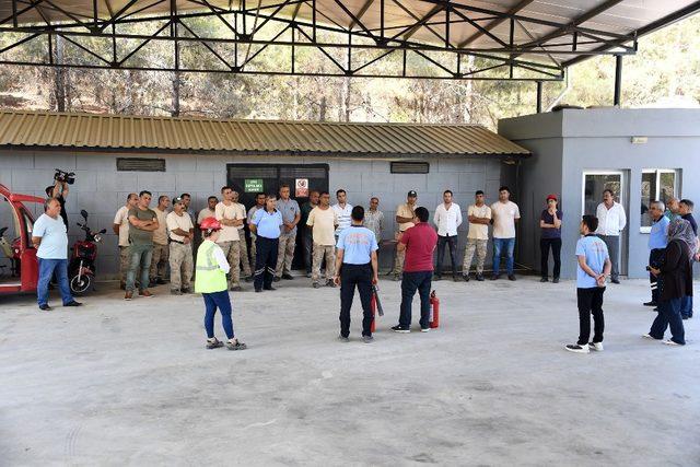 Tarsus Hayvan Parkı’nda yangın tatbikatı