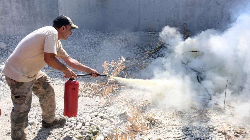Tarsus Hayvan Parkı&rsquo;nda yangın tatbikatı