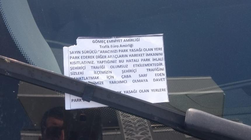 G&ouml;me&ccedil;&rsquo;te polisten ilgin&ccedil; uyarı