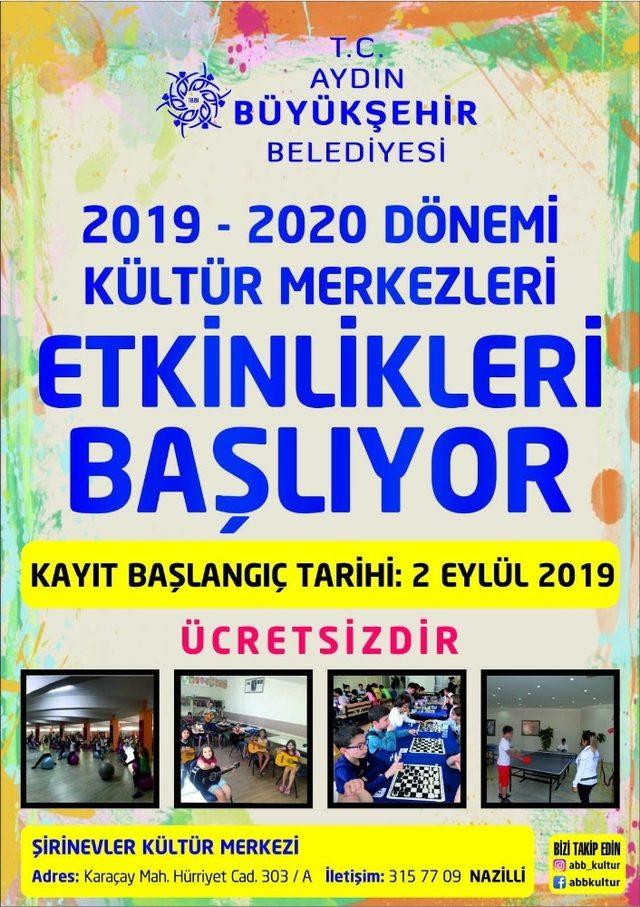 Büyükşehir Kültür Merkezleri yeni dönem kayıtları başladı