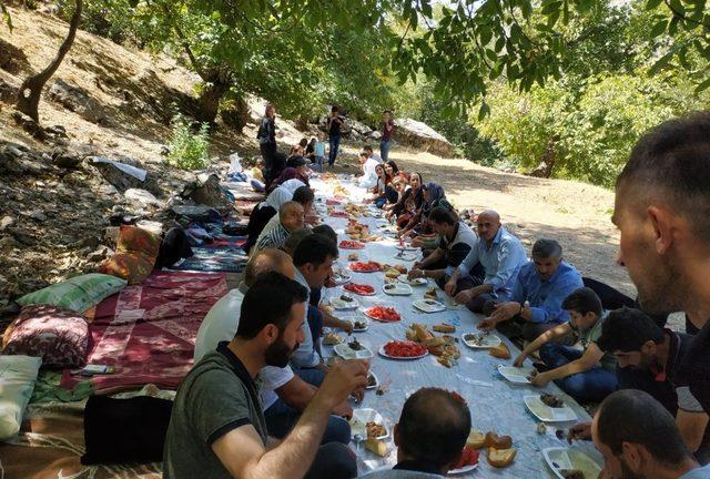 Yüksekova Dağlıca’da 400 kişilik piknik keyfi