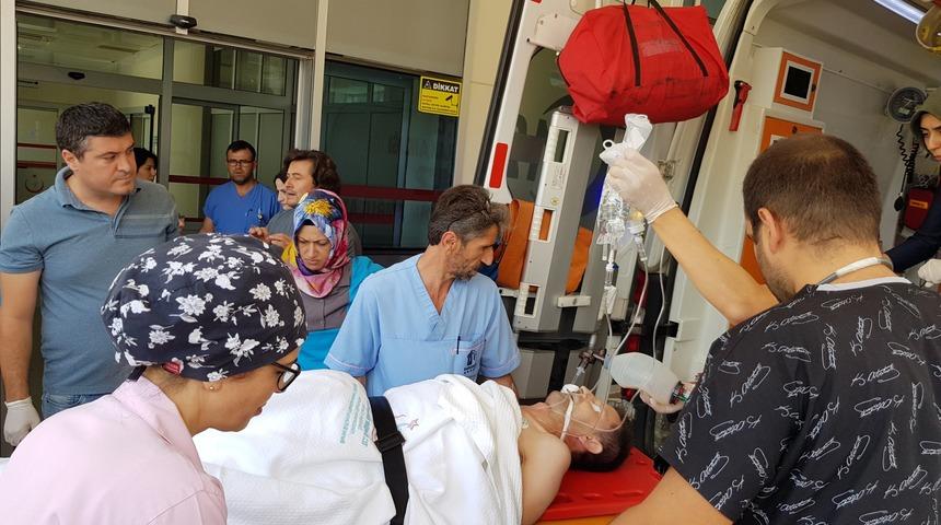 Kazada kopan bacağı, özel soğutmalı kutuyla hastaneye yetiştirildi