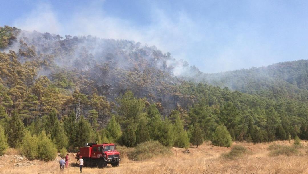 B&ouml;lgedeki t&uuml;m ekipler Marmaris yangınına sevk edildi
