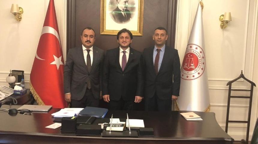 Ağrı Barosu&rsquo;ndan Bakan Yardımcısı Birkan&rsquo;a ziyaret