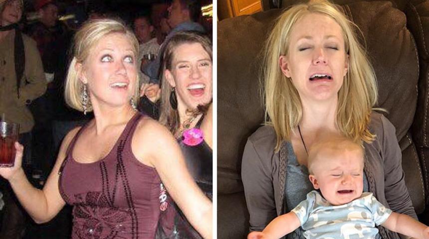 Neydiler ne oldular! Çocuktan önce vs. çocuktan sonra