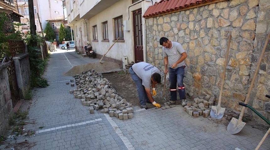 Bartın’da yol bakım çalışması yapıldı