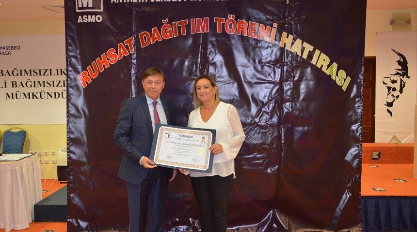 Antalya&rsquo;da 46 meslek mensubuna mali m&uuml;şavirlik ruhsatları verildi