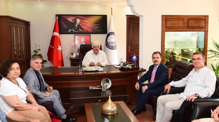 &Uuml;niversite y&ouml;netiminden Ula Belediye Başkanı Akkaya&rsquo;ya ziyaret