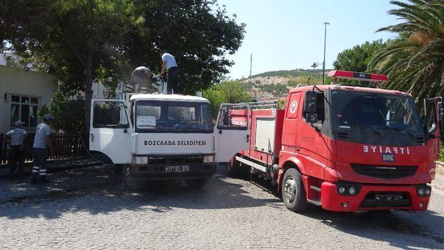 Atık toplama kamyonunda çıkan yangın korkuttu