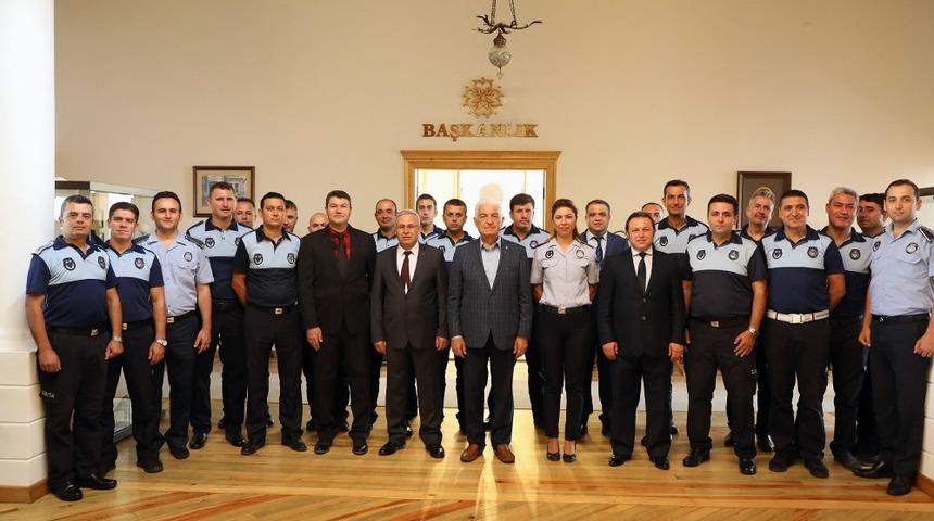 Zabıta Teşkilatı&rsquo;ndan Başkan G&uuml;r&uuml;n&rsquo;e ziyaret