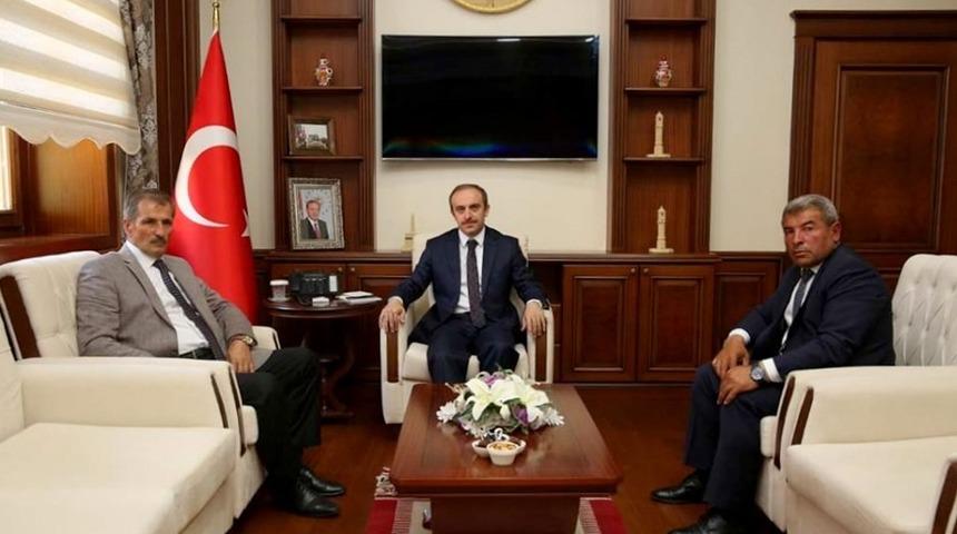 Belediye Başkanları Vali C&uuml;neyt Epcim&rsquo;i ziyaret etti