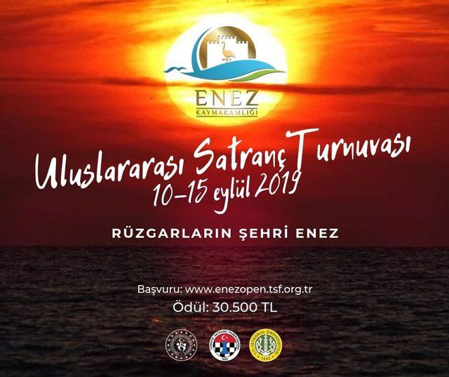 Enez Uluslararası Açık Satranç Turnuvası başlıyor