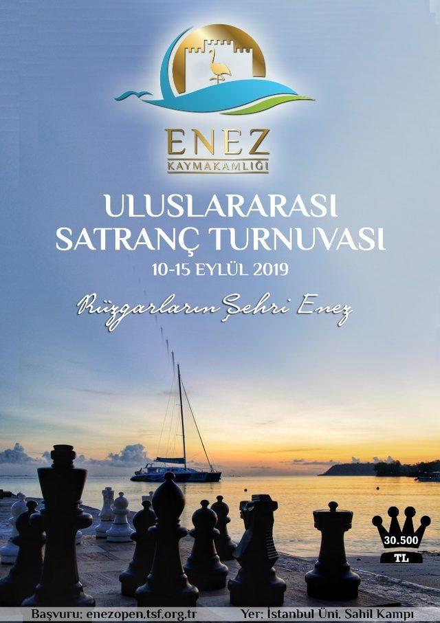 Enez Uluslararası Açık Satranç Turnuvası başlıyor