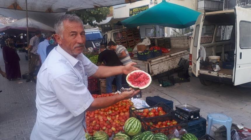 Susuz &uuml;retilen yerli karpuza rağbet