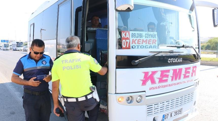 Toplu ulaşım araçları denetlendi