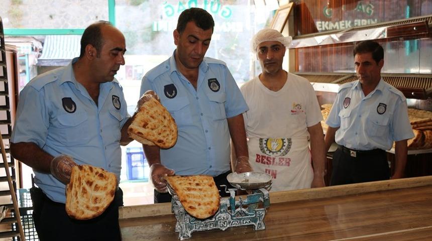 Bitlis&rsquo;te ekmek fırınlarında gramaj denetimi