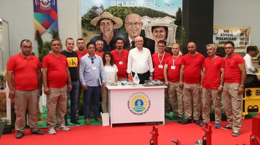 Tarım Fuarında Odunpazarı Belediyesi standına yoğun ilgi