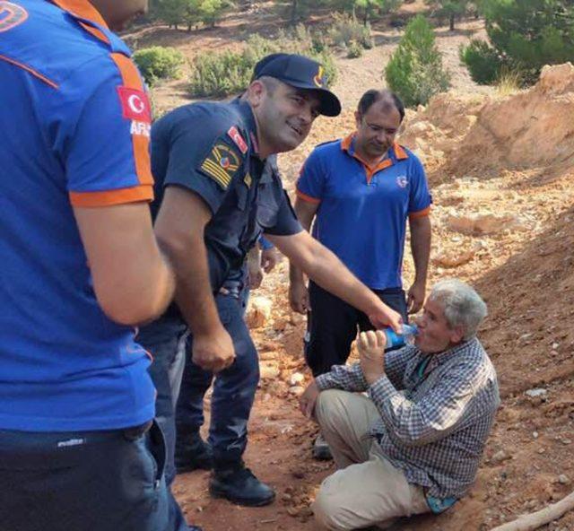 Kaybolduğu ormanlık alanda 20 saat sonra bulundu