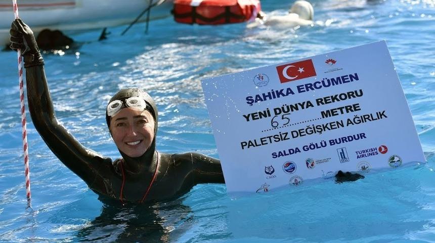 D&uuml;nya Rekortmeni Şahika Erc&uuml;men, Akyaka Azmak&rsquo;ta dalış ger&ccedil;ekleştirilecek