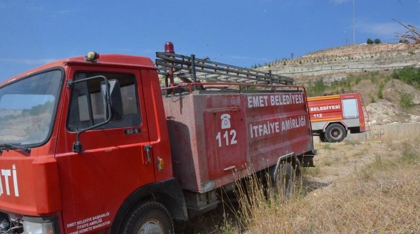 Yangın büyümeden söndürüldü