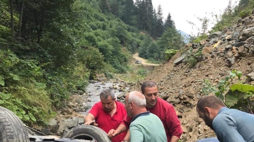 Giresun’da trafik kazası: 2 yaralı