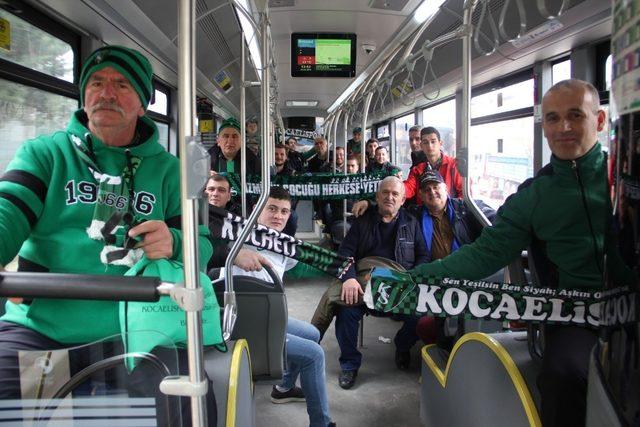 Kocaelispor maçları ek otobüs hatları bu sene de hizmette