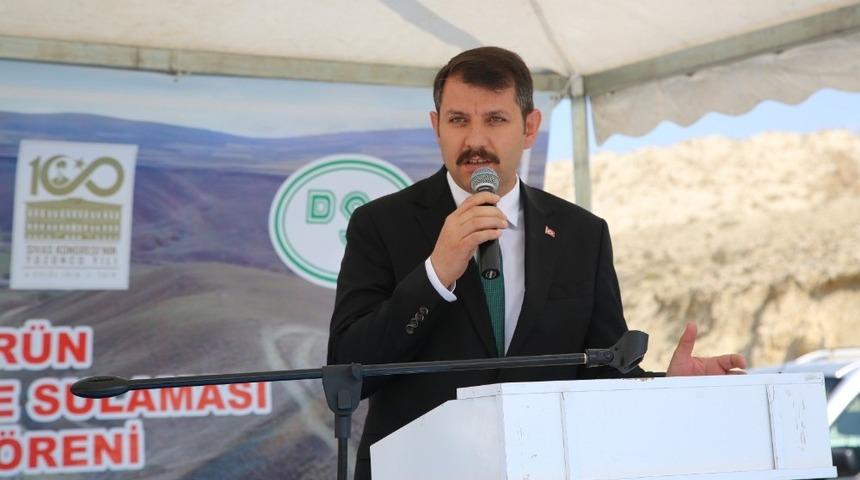 İncesu barajından ilk su verildi