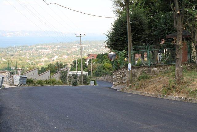 Sapanca’da yolları Büyükşehir yenilendi