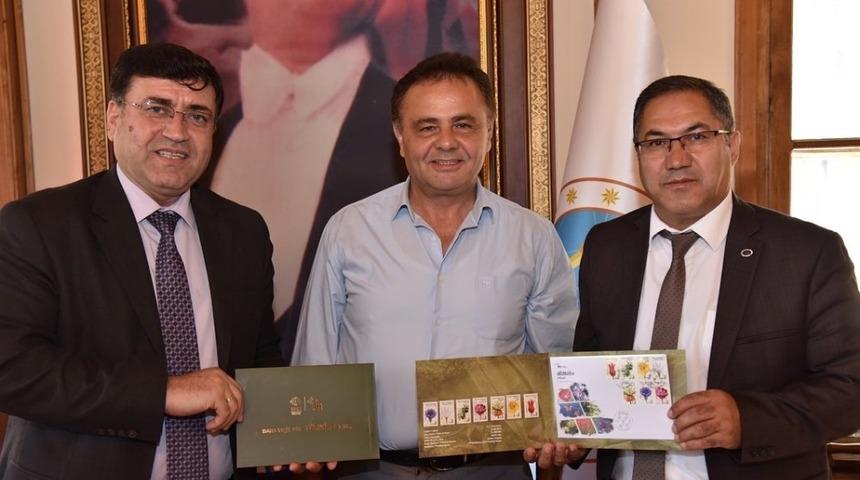 PTT Bilecik y&ouml;neticilerinden Başkan Şahin&rsquo;e ziyaret