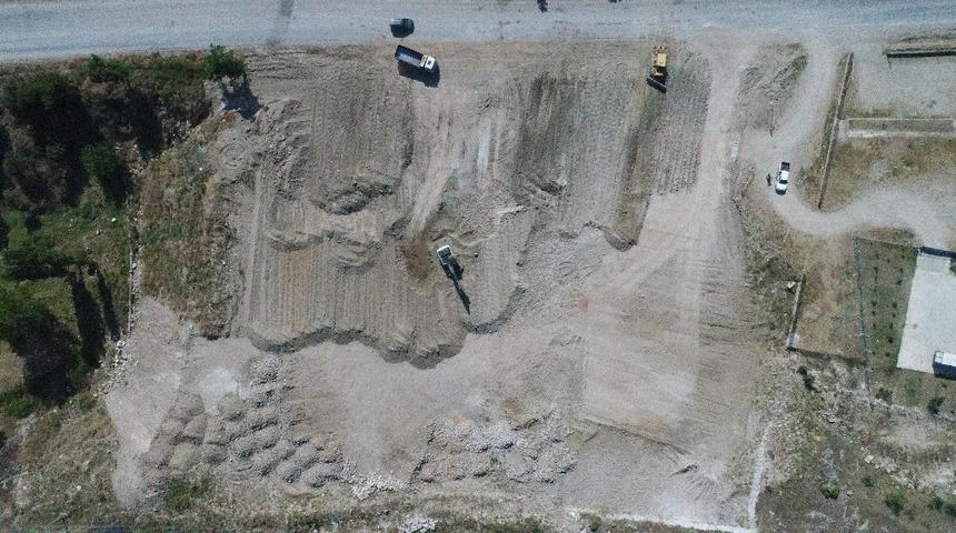 Dursunbey&rsquo;de belediye kademesi yapımına başlandı