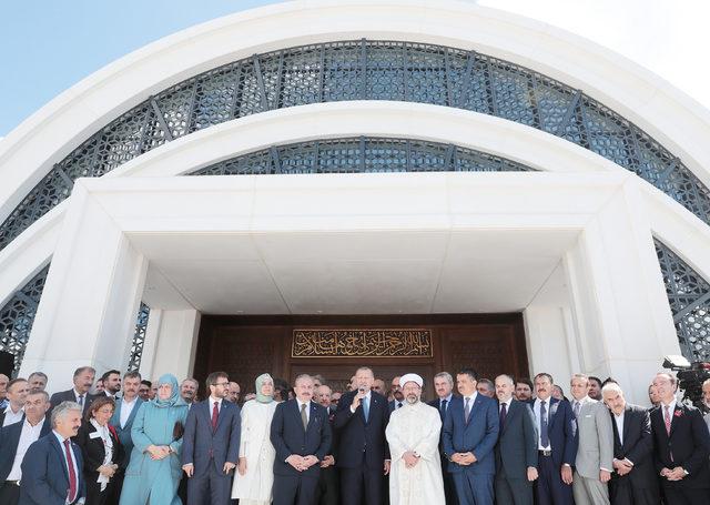 Erdoğan İT&Uuml; Abd&uuml;lhakim Sancak Camii nin a&ccedil;ılışına katıldı 2