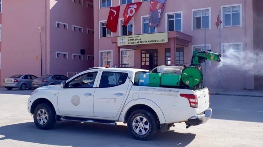 Bafra Belediyesinden okullarda temizlik &ccedil;alışması