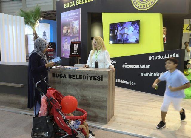 Buca Belediyesi 88. İEF’de “Kadına şiddete son” dedi