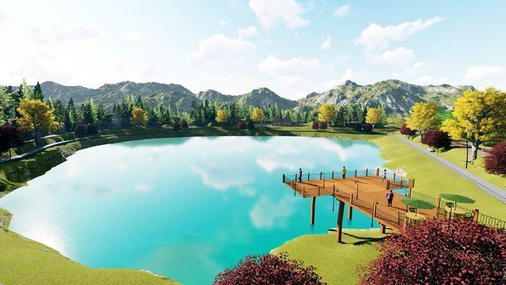 Saklı cennet yeşil göl turizme kazandırılıyor G5