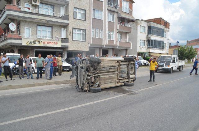 Emniyet kemeri sayesinde burnu bile kanamadı